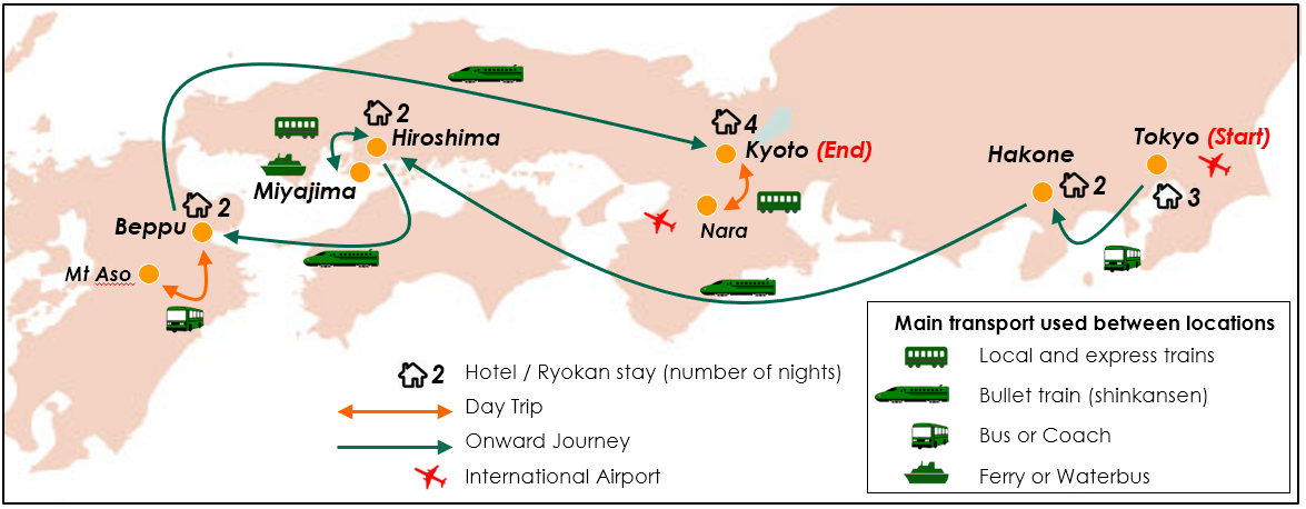 Luxury Tour Map