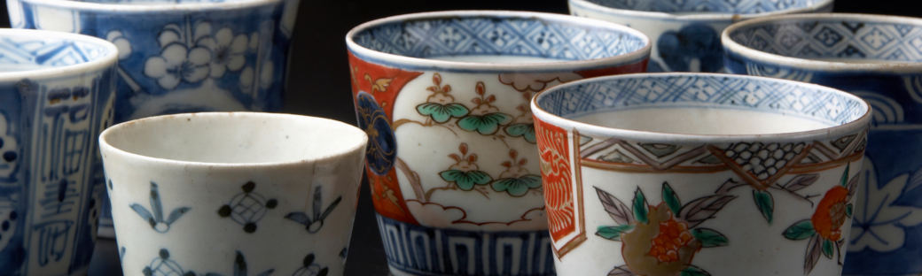 imari ware cups from Saga Prefecture