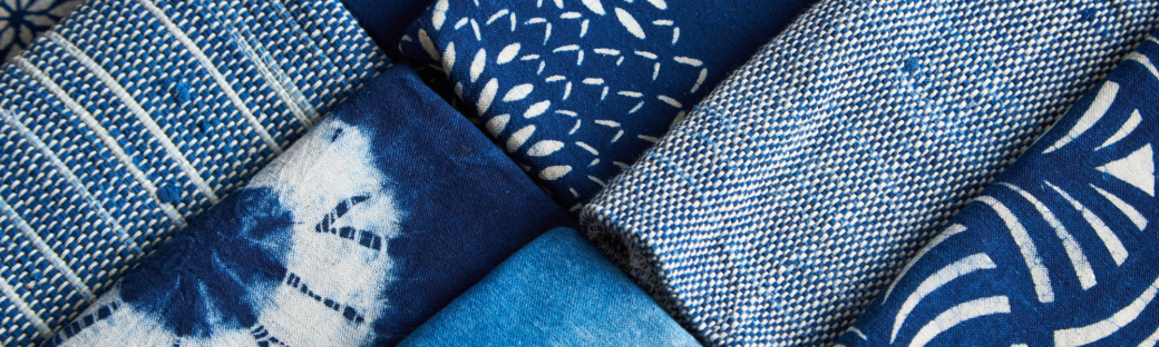 shibori dyed fabric from Tokushima shikoku