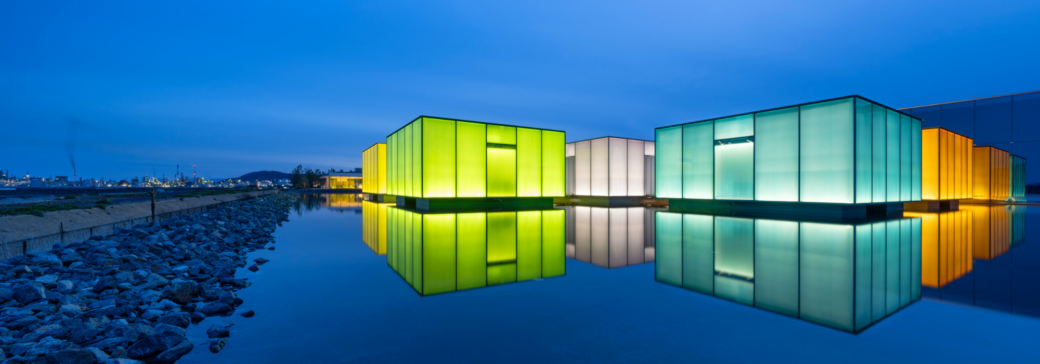 Floating pavilions at SIMOSE Art Garden Villa 